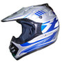 ZPF Crosshelm zilver/blauw